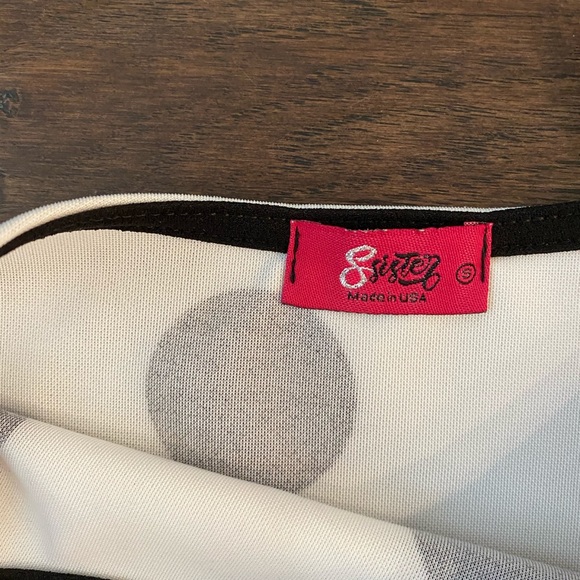 🌸NWOT🌸 White/Black Polkadot Cami Tunic Dress - Picture 3 of 4